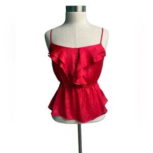 Forever 21 red silky top